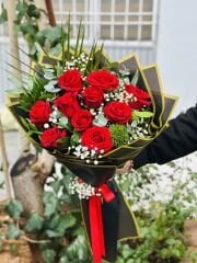 Kırmızı gül demeti