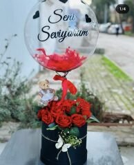 Sevgililer balon kutusu