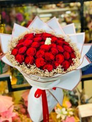 41 li canlı gül demeti kız isteme çiçeği