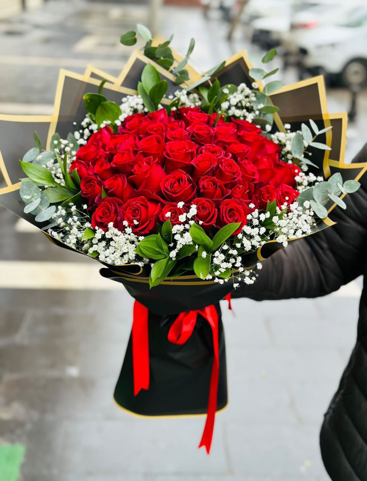 41 li canlı gül demeti kız isteme çiçeği