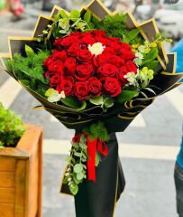 41 li canlı gül demeti kız isteme çiçeği